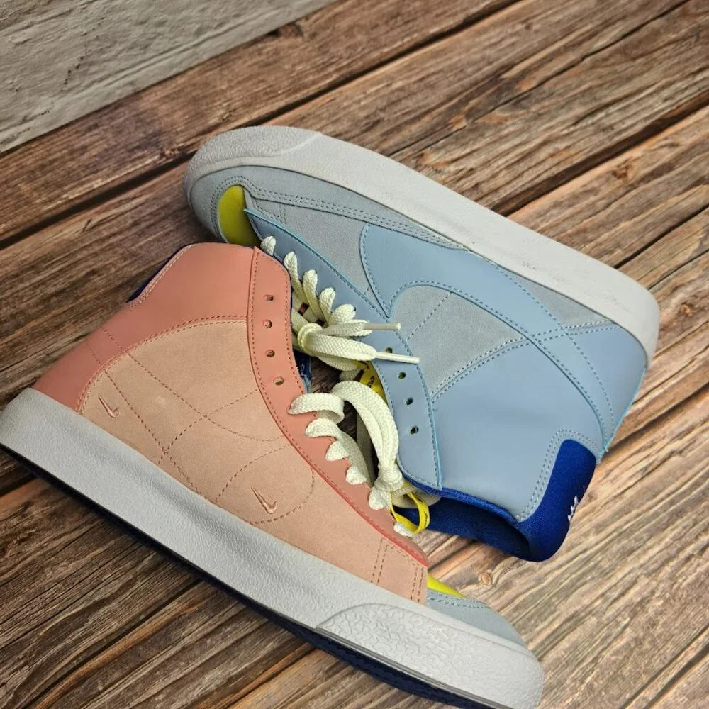 Nike Blazer Mid '77 SE Dance sneaker in Cobalt Bliss/red stardust/optic yellow